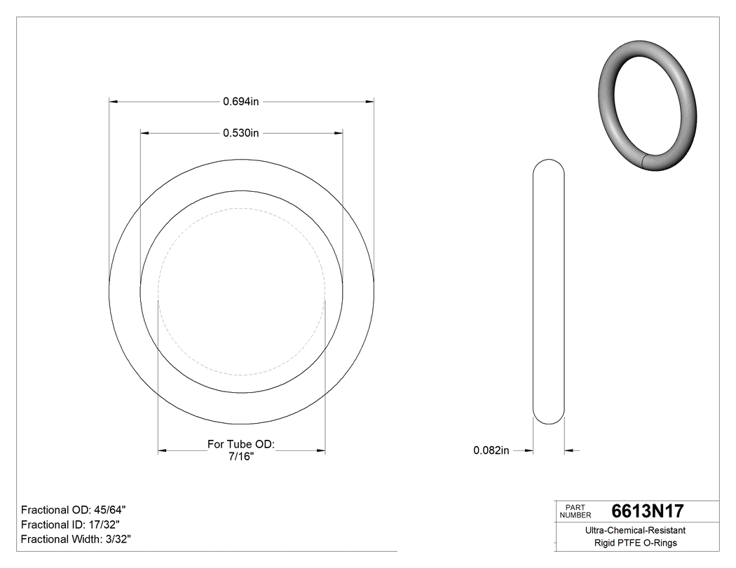 Technical drawing - 6613N17
